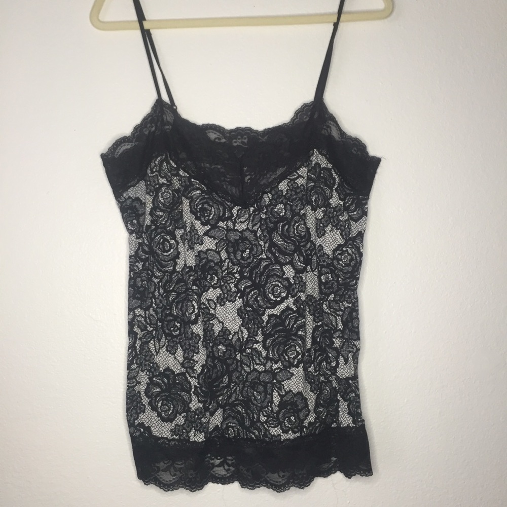 Xhilaration Lace Trim Cami, XL